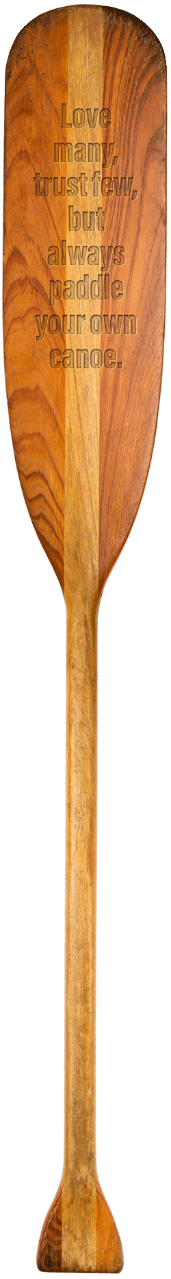 canoe paddle